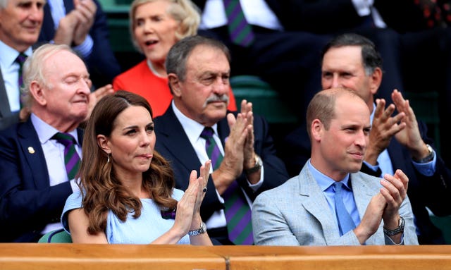 The Duchess and Duke of Cambridge were at Centre Court