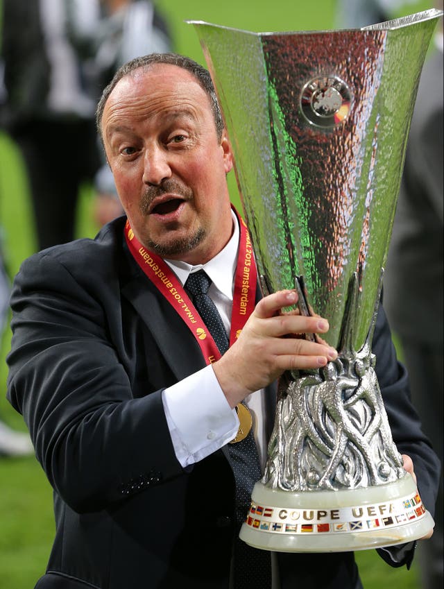 Benitez won the Europa League with Chelsea 