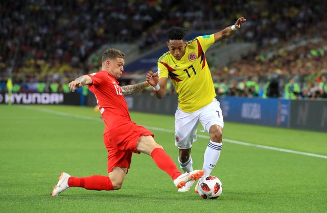 Kieran Trippier playing for England