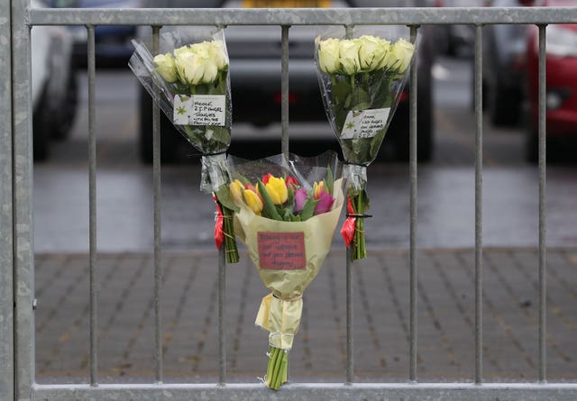Floral tributes