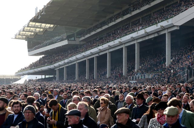 The stands were packed for the 2020 Cheltenham Festival