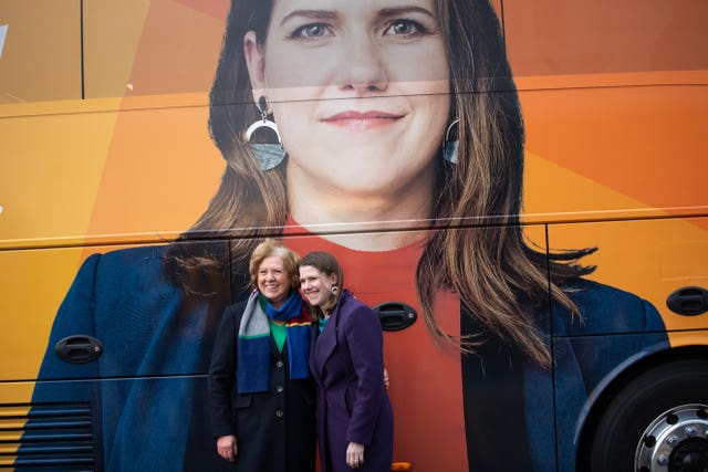 Jo Swinson and mother Annette