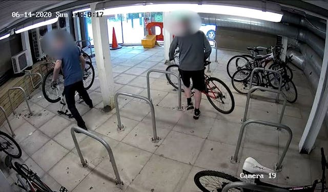 Bike thieves at Newcastle’s Royal Victoria Infirmary