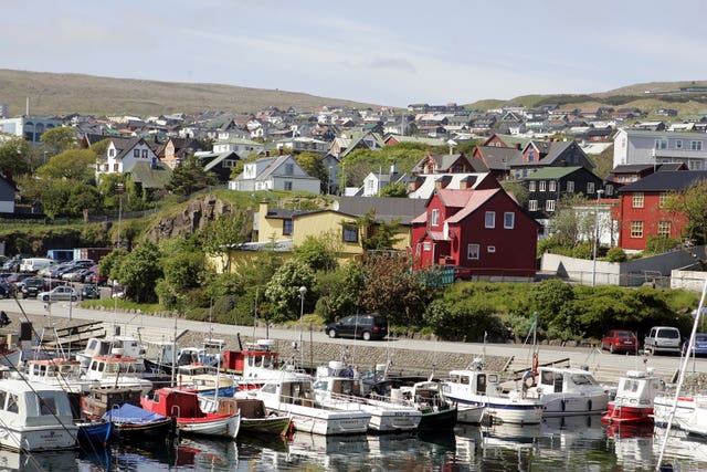 The town of Torshavn, the capital of the Faroes