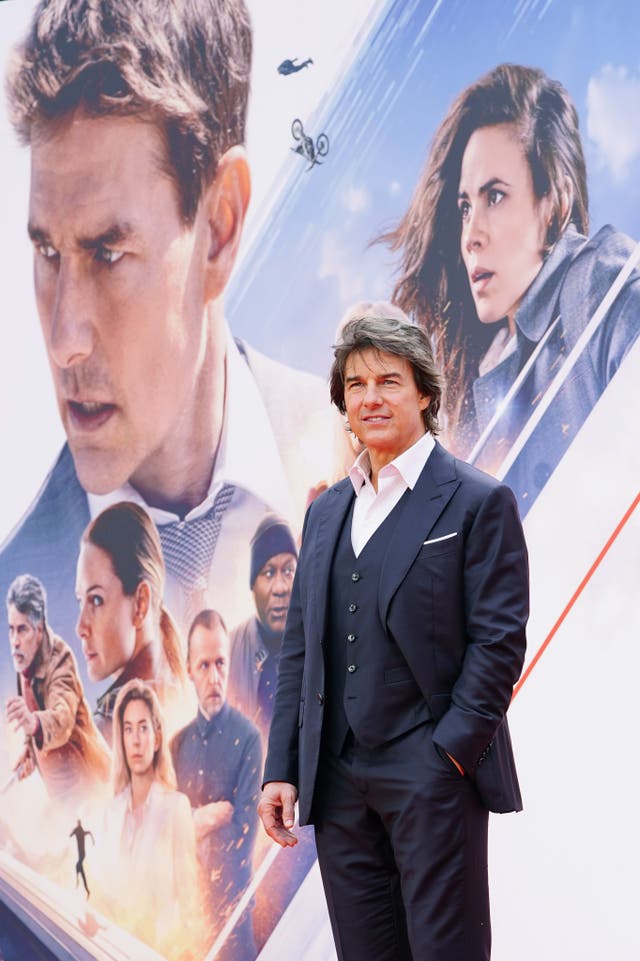 Tom Cruise at the UK premiere of Mission: Impossible – Dead Reckoning Part One