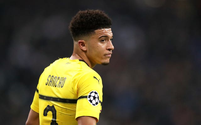 Borussia Dortmund's former Manchester City midfielder Jadon Sancho