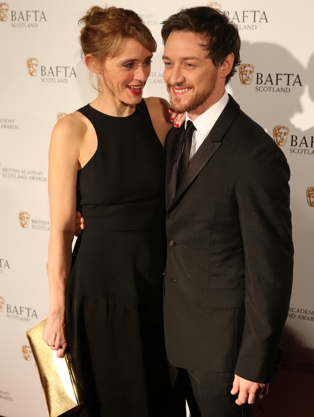 Actors James McAvoy and Anne-Marie Duff