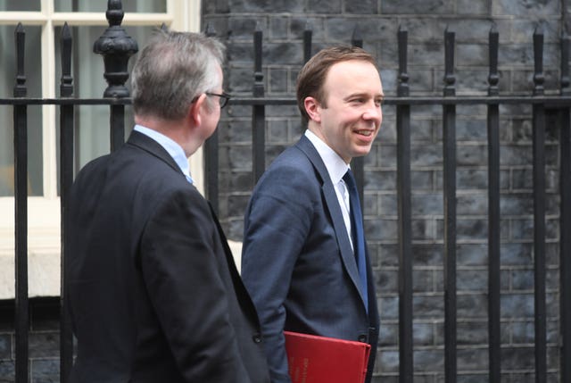 Michael Gove and Matt Hancock have warned about the dangers of air pollution (Victoria Jones/PA)
