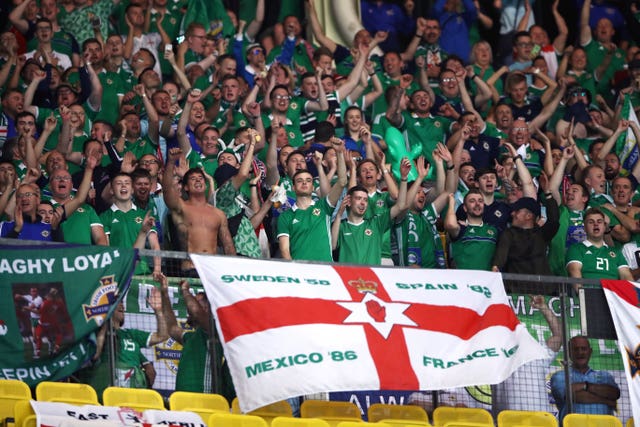 Northern Ireland were backed by a strong crowd but were unable to get the result