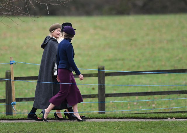 Royals attend church