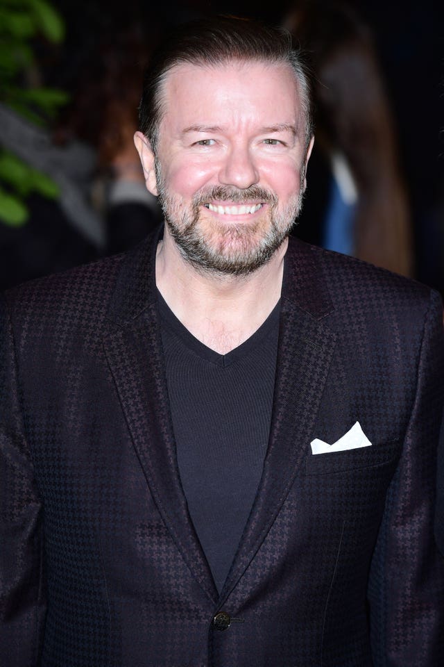 Ricky Gervais has backed the campaign for a total fox hunting ban in Scotland  (Ian West/PA)