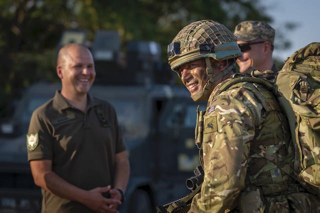More than 200 British paratroopers jumped into Ukraine for the joint exercise