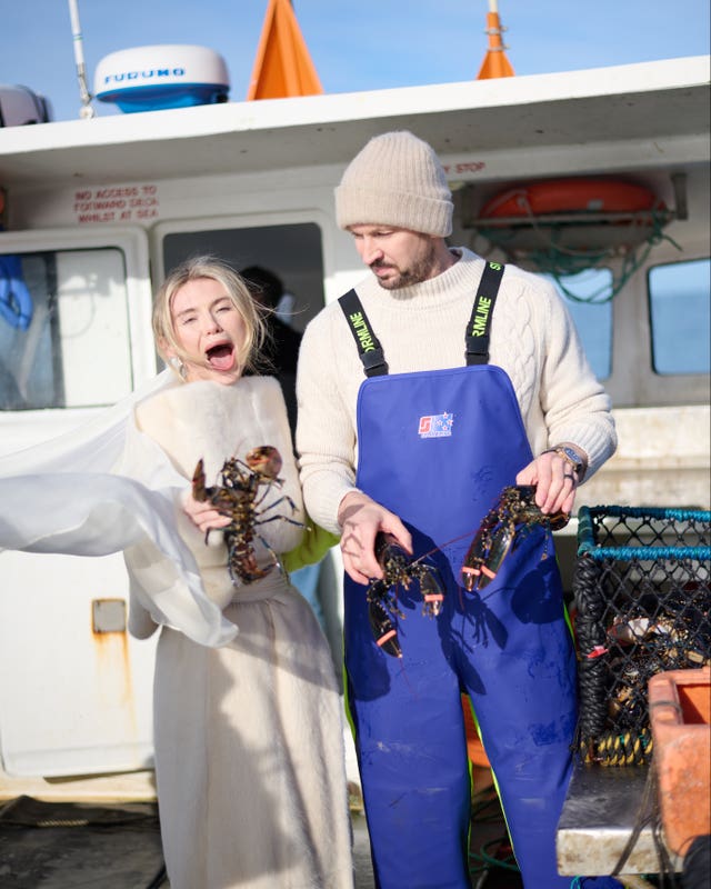 BrewDog founder James Watt and TV personality Georgia Toffolo on their wedding day