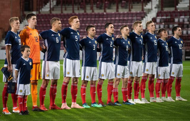 Billy Gilmour, second from right, is an under-21 regular