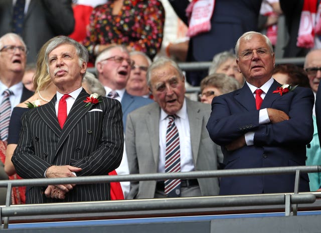Arsenal Owner Stan Kroenke (left) has faced renewed protests from the club's supporters.