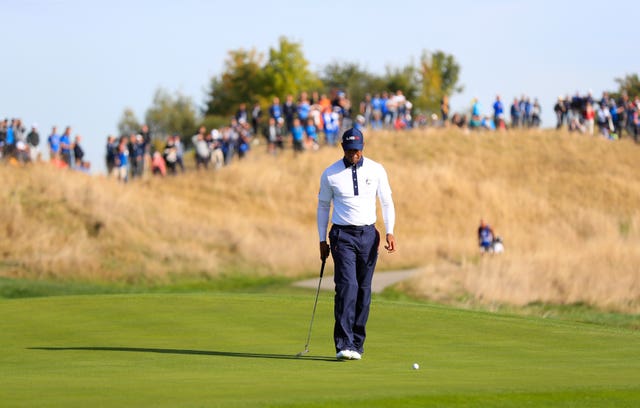 It was a tough day for Tiger Woods