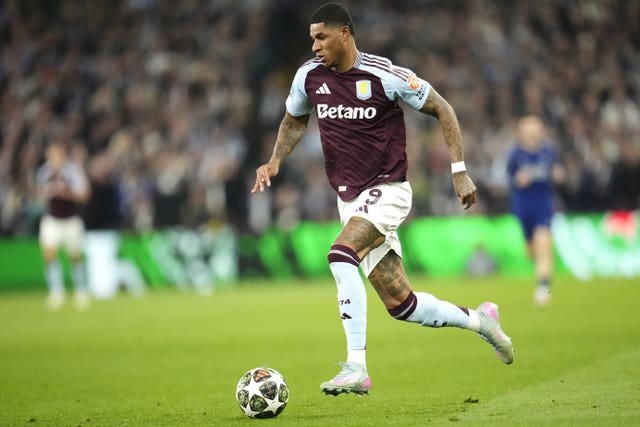 Marcus Rashford has been hampered by a hamstring problem
