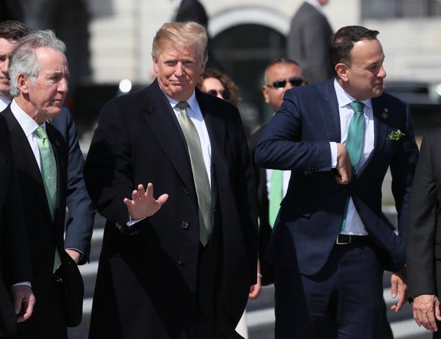 Leo Varadkar and Donald Trump