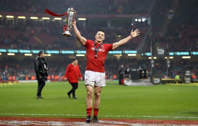 Jonathan Davies celebrates