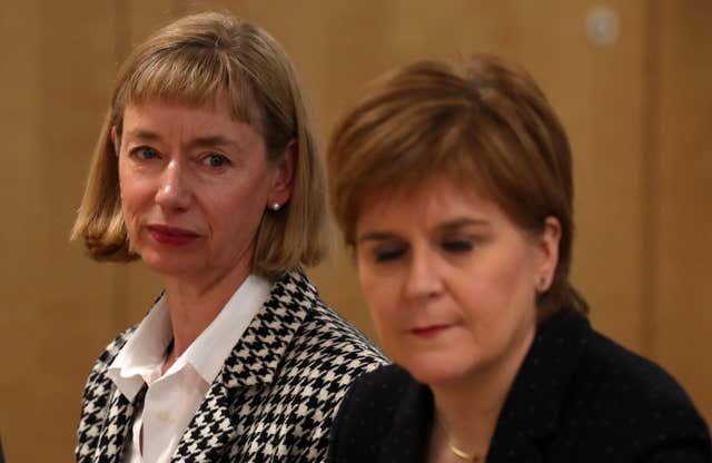 Leslie Evans and Nicola Sturgeon