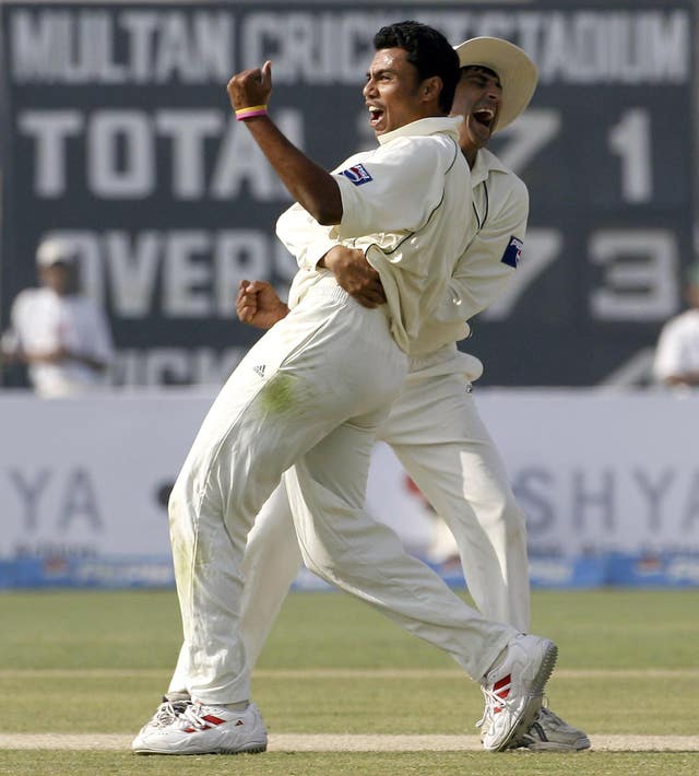 Pakistan's Danish Kaneria had career-best match figures of 12 for 94 against Bangladesh in 2001 (Gareth Copley/PA)