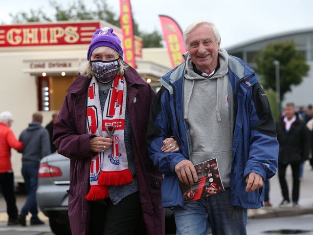 The Potters started their season by taking on Reading (Barrington Coombs/PA).
