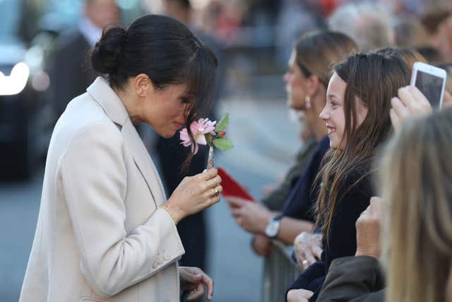 Meghan meets the public