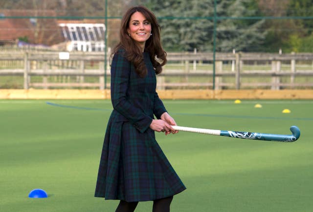 Kate visiting her old school