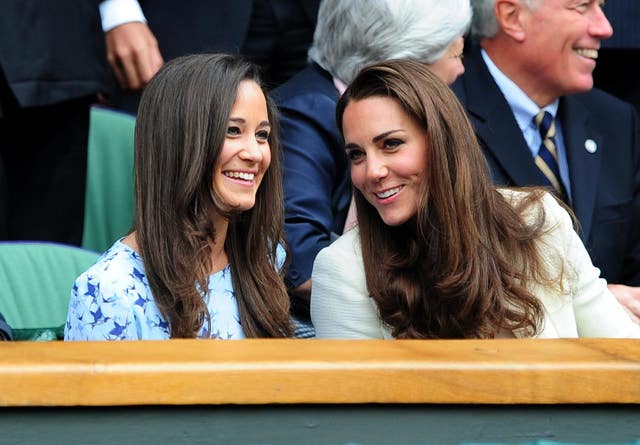 The Duchess of Cambridge and her sister Pippa (Adam Davy/PA)