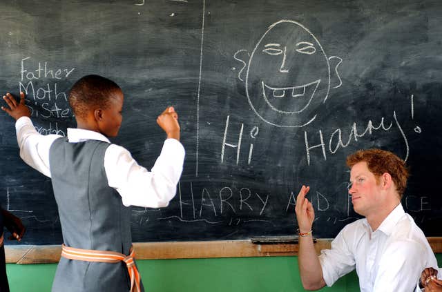 Prince Harry visits Africa