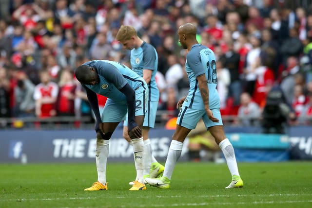 City were beaten by Arsenal at Wembley in 2017
