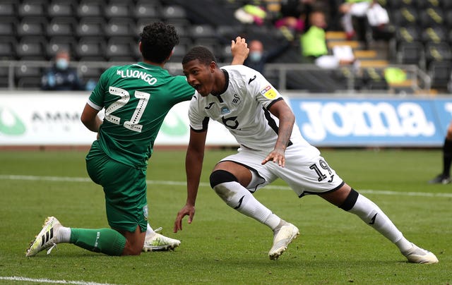 Rhian Brewster is averaging a goal every other game for Swansea