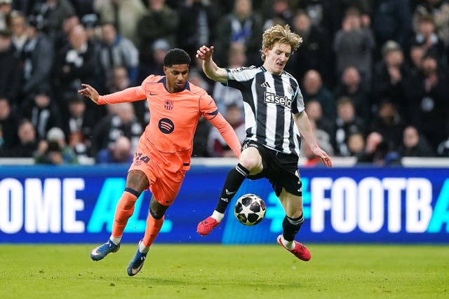 Gordon battles for ball