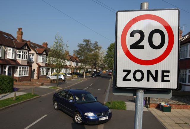 A 20mph speed limit