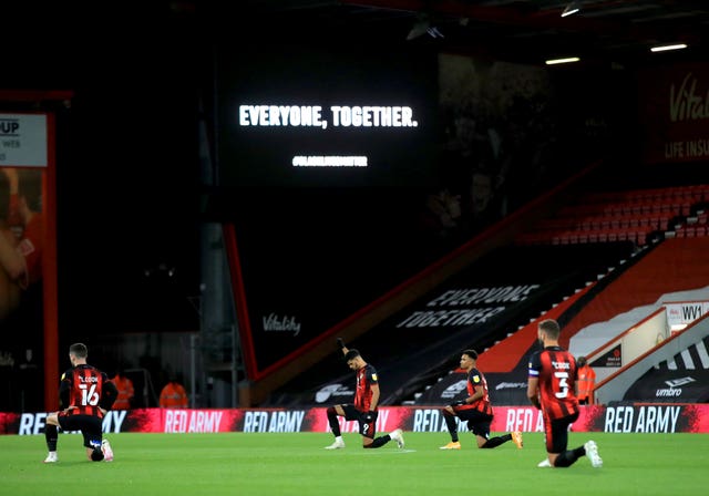 The EFL reaffirmed support for players taking the knee in upcoming season