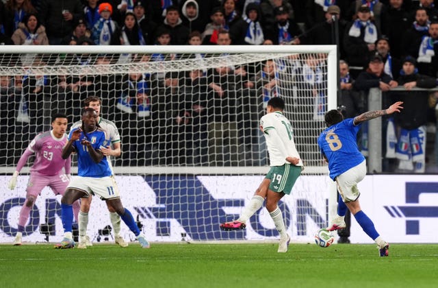 Sandro Tonali opens the scoring for Italy