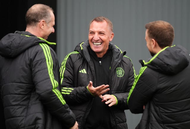Brendan Rodgers and his staff