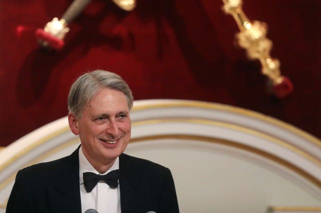 Philip Hammond delivers his speech