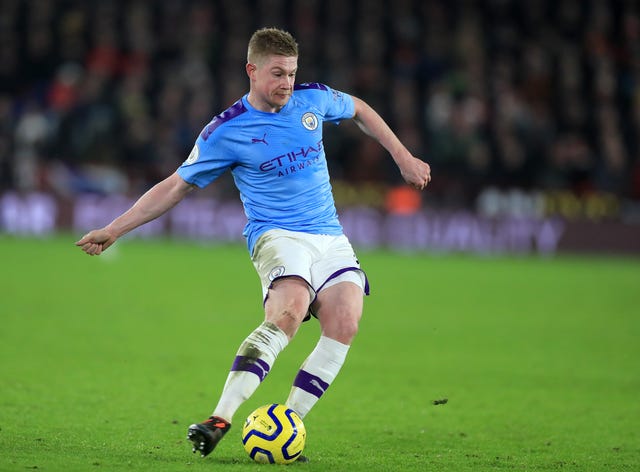 De Bruyne registered 20 Premier League assists last season (Mike Egerton/PA).