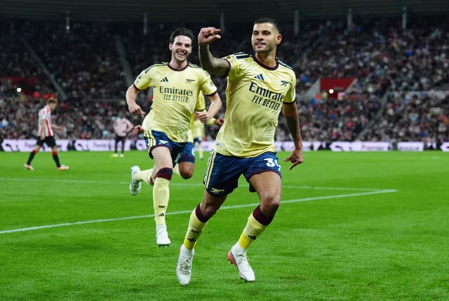 Bruno Guimaraes celebrates
