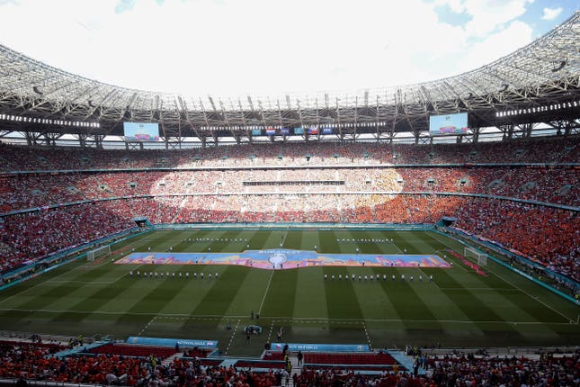 Inside the Puskas Arena