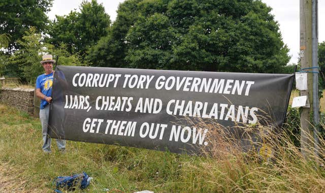 Boris Johnson anniversary party
