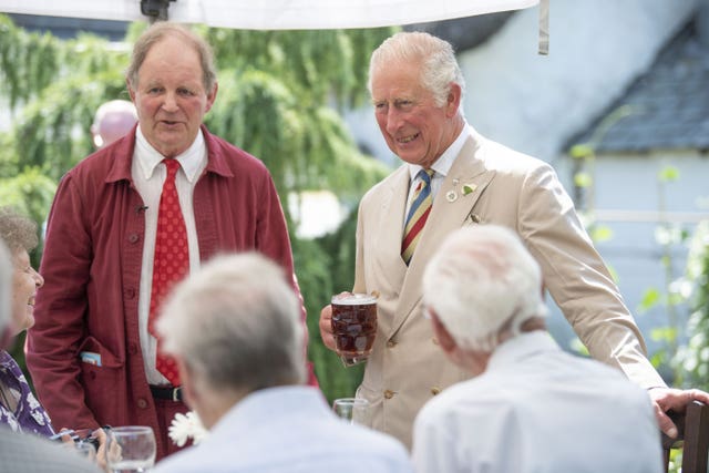 Charles with Michael Morpurgo