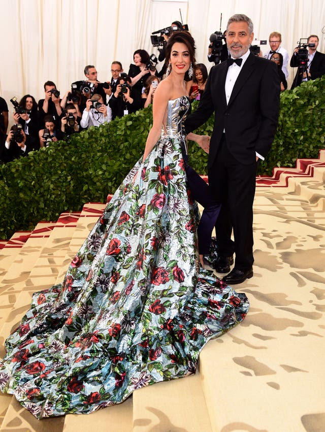 Amal and George Clooney attending the Metropolitan Museum of Art Costume Institute Benefit Gala (Ian West/PA)