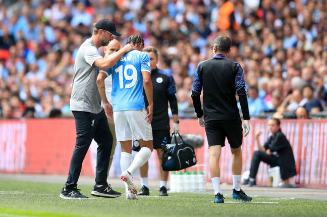 Leroy Sane went off injured