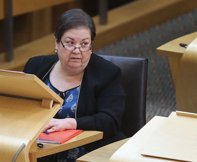 Jackie Baillie in Holyrood