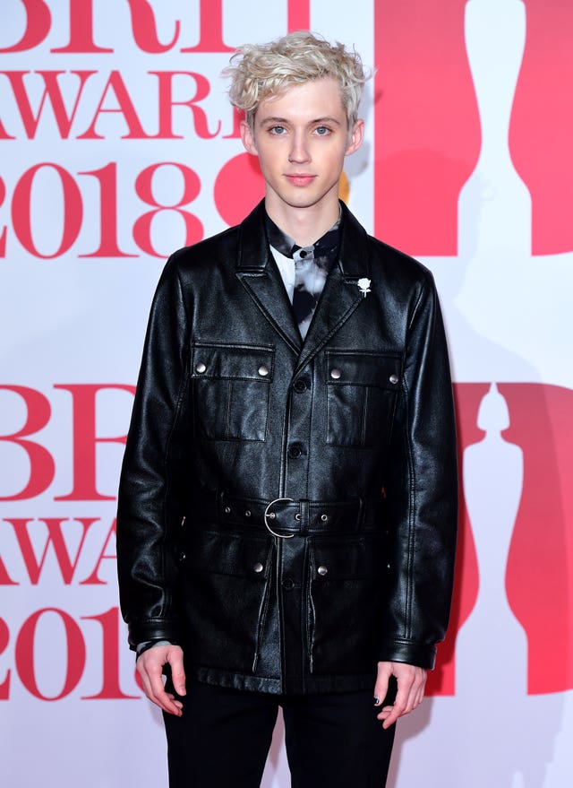 Troye Sivan attending the Brit Awards at the O2 Arena, London (Ian West/PA)