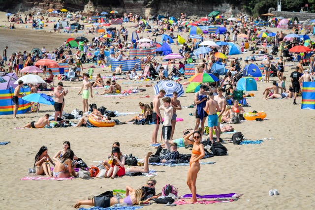 People on a beach