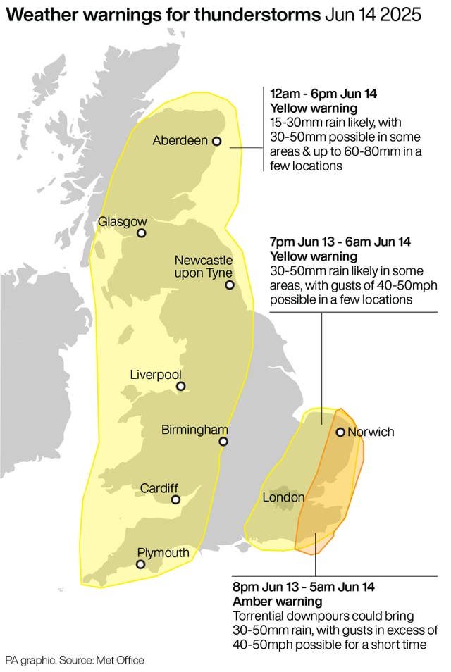 WEATHER Thunderstorms