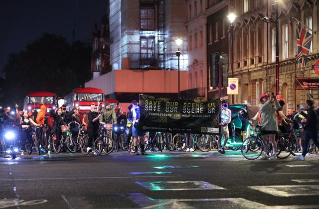 Our Scene bike protest